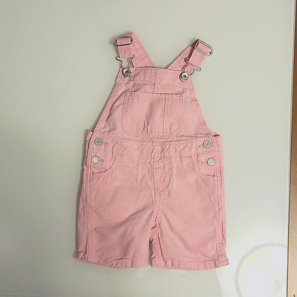 GAP Pink Baby Shorts Overalls size 12-18m - Picture 1 of 2